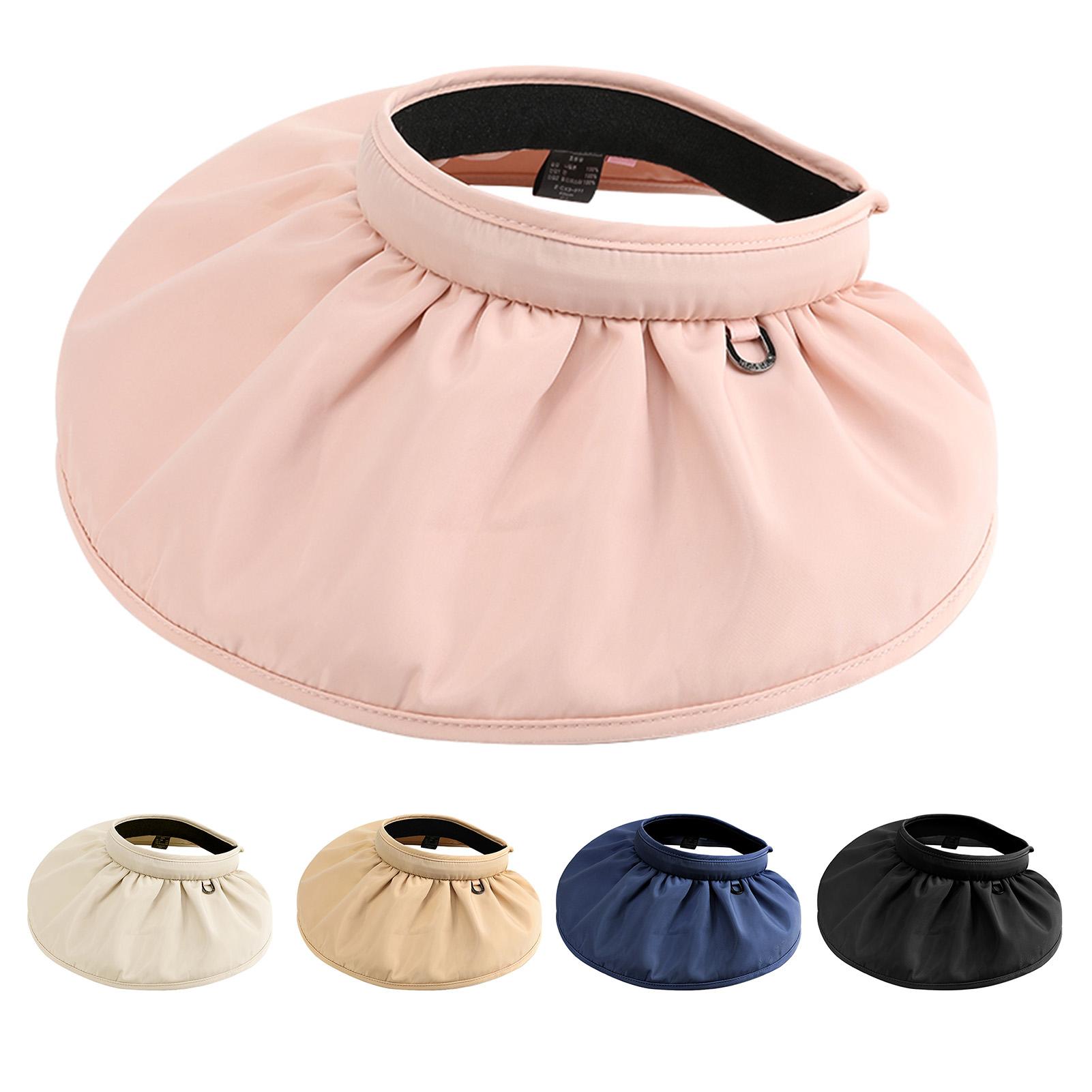 Mũ rộng vành hở đầu che nắng cho nữ Được làm từ cotton và polyester, tạo cảm giác thoải mái khi đội