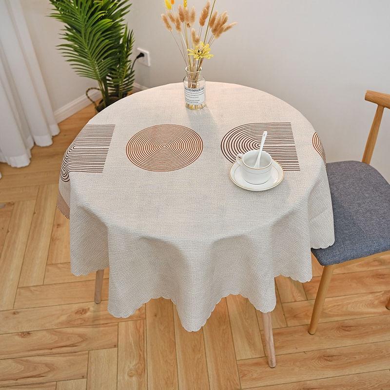 Khăn Trải Bàn Hình Tròn Dùng Một Lần Chống Thấm Nước/Dầu Mỡ Tiện Dụng Cho Gia Đình