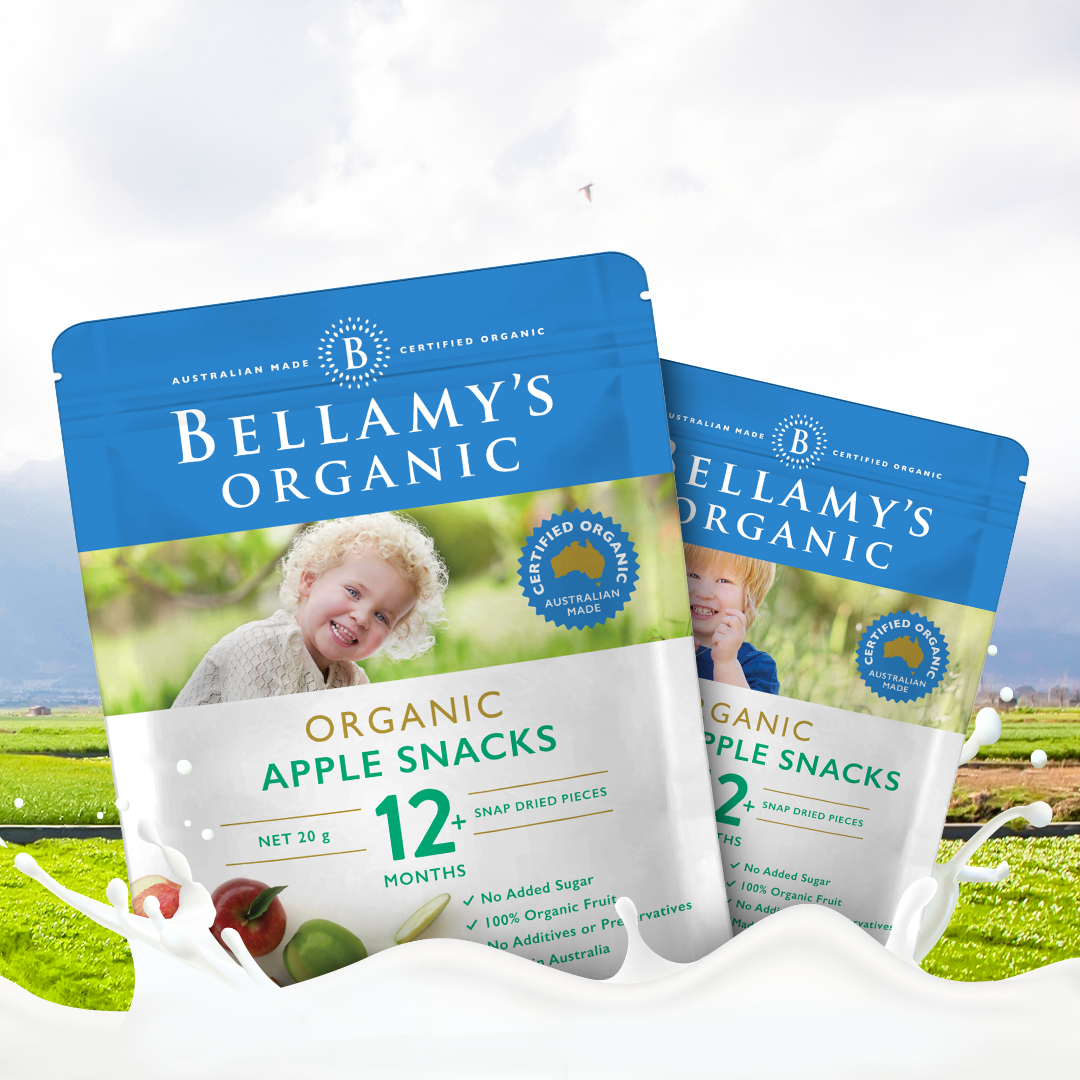 Combo 6 Túi Snacks Táo Sấy Hữu Cơ Bellamy's Organic