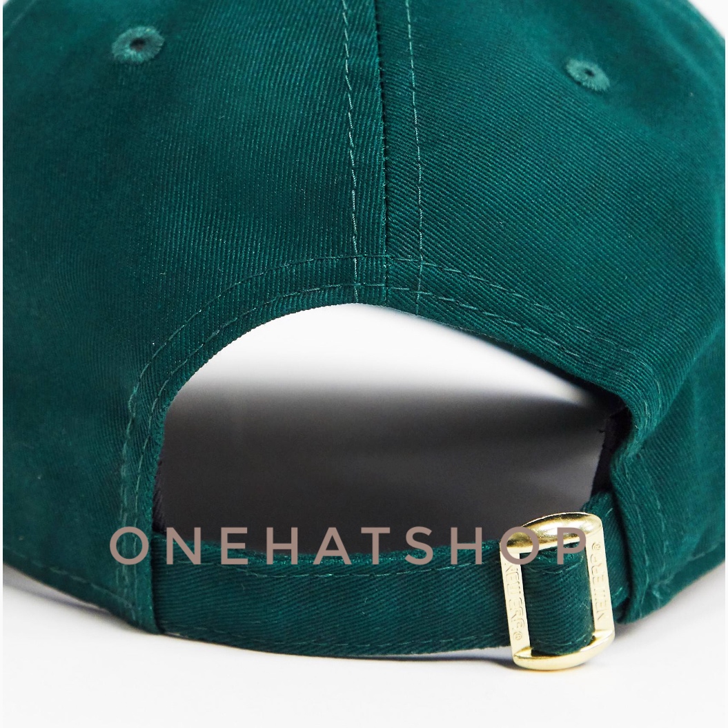 Nón kết fom cứng baseball cap NE NY vải xanh lá quai cài dây rút