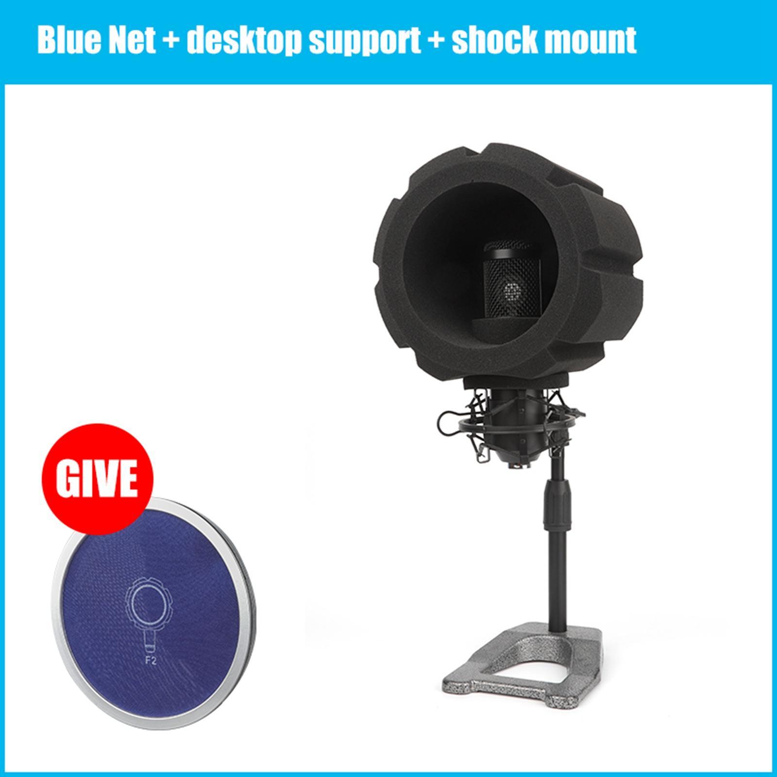 F2 Microphone Screen Acoustic Filter Sponge, Wind Screen Foam Cover for Recording Isolation Shield to Filter Vocal
