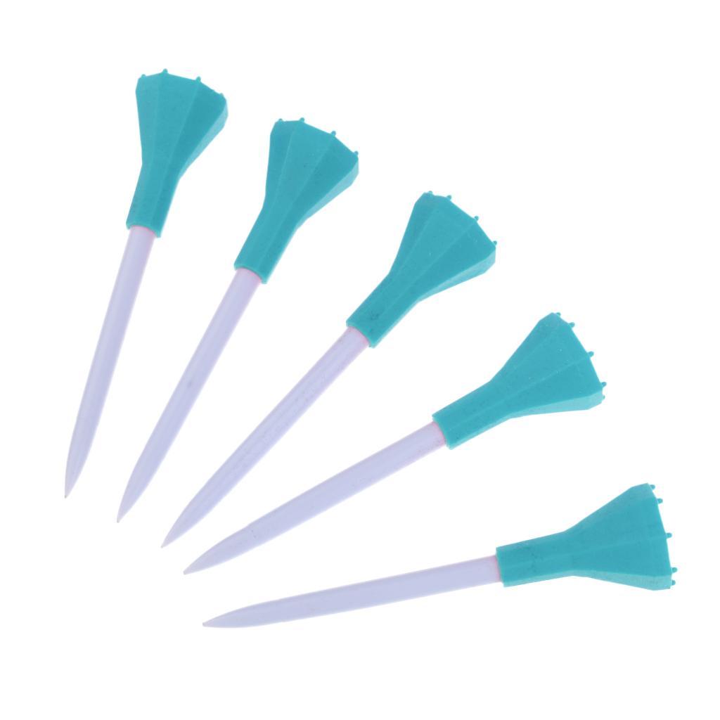 5 Pieces 80mm  golf professional tees with Rubber Cushion  Accessories