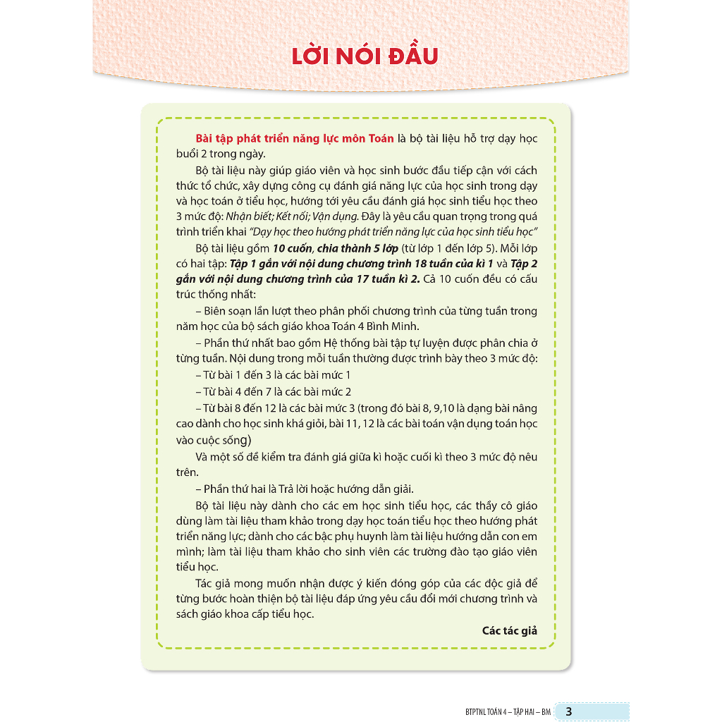 Sách - Bài tập phát triển năng lực Toán 4 Tập 2