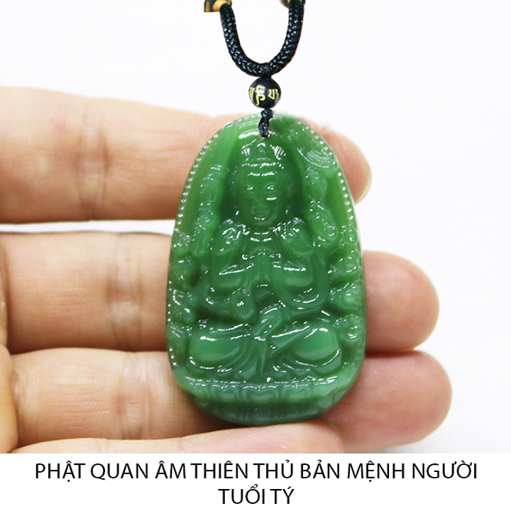 Dây chuyền phật Hư Không Tạng Bồ Tát màu xanh - Phật bản mệnh