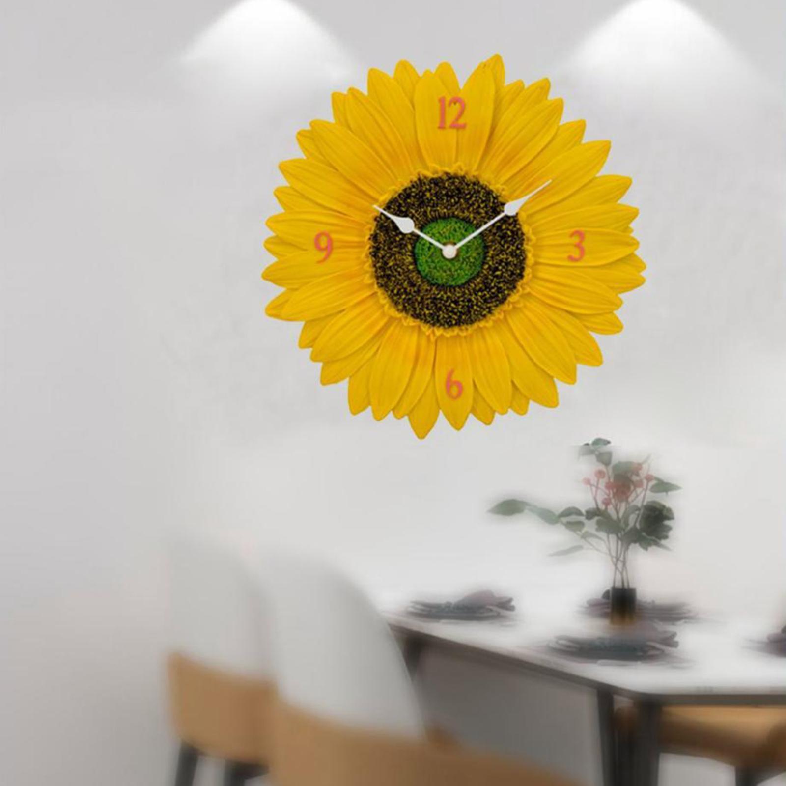 Indoor Outdoor Wall Clock  Wall Clock Non Ticking Silent Waterproof Wall Clock Art Wall Decor Hanging Clocks for Home Bedroom Fence