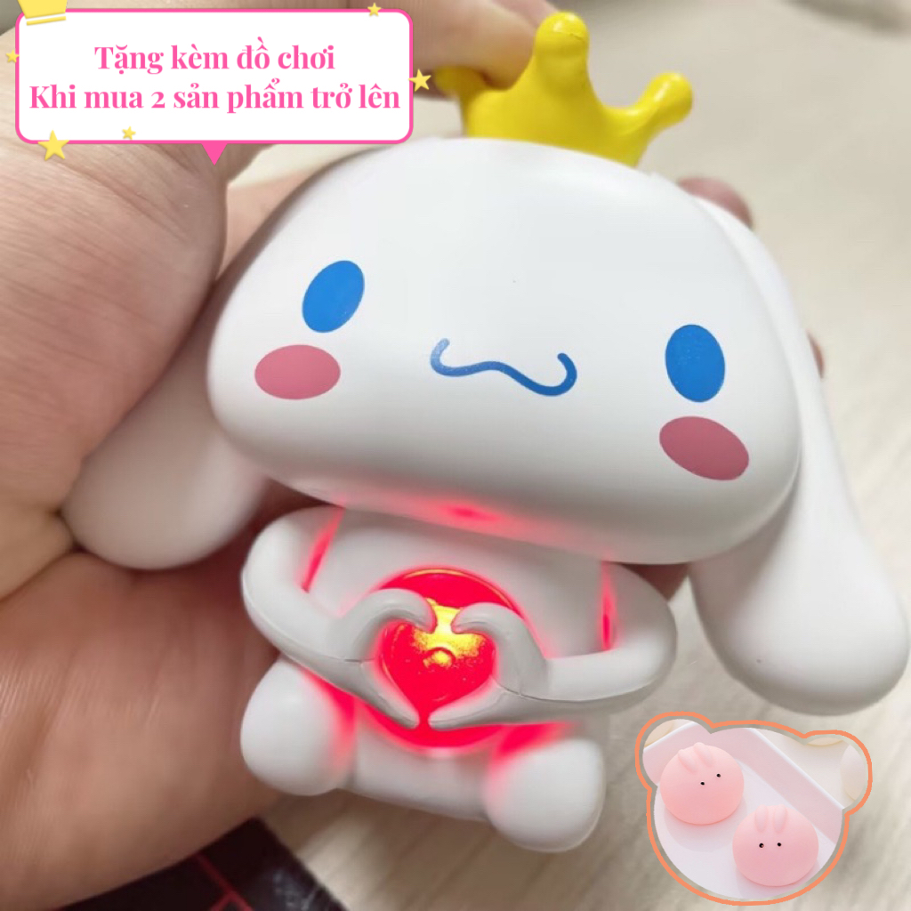 Đồ Chơi l Hình Cinnamoroll Trái Tym Phát Sáng Trong Đêm