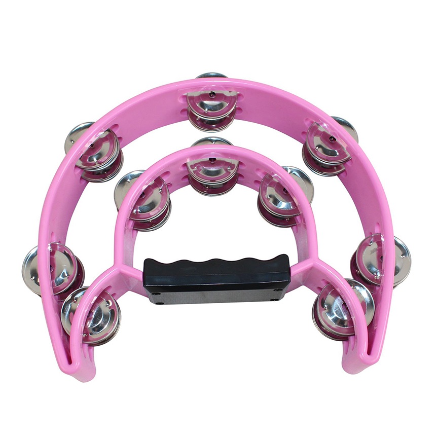 Trống cầm tay - Lục lạc cao cấp Tambourine Woim 19-TBR - Xanh lá