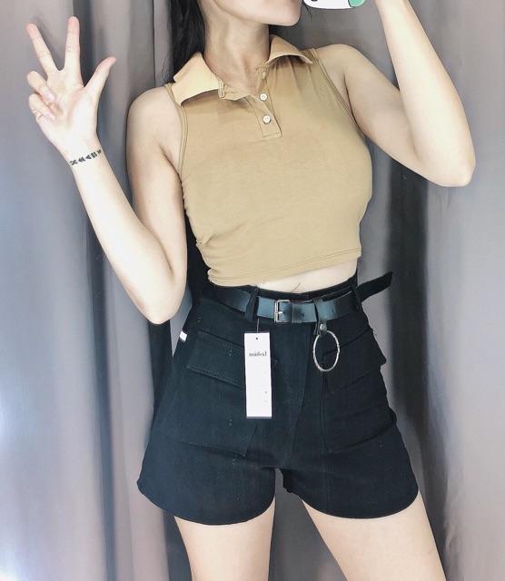 Áo balo cổ trụ basic