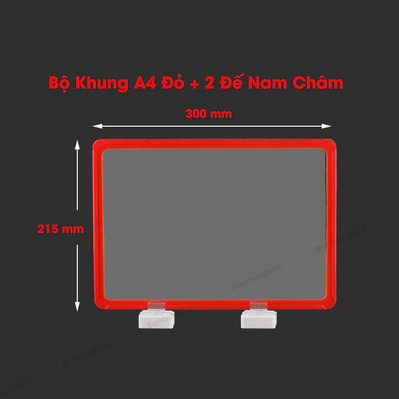 Khung Bảng Giá, Bảng Thông Tin Gắn Nam Châm – A4 Dành Cho Siêu Thị, Kho Hàng, Nhà Máy