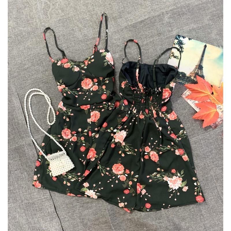 Jum short hoa đen