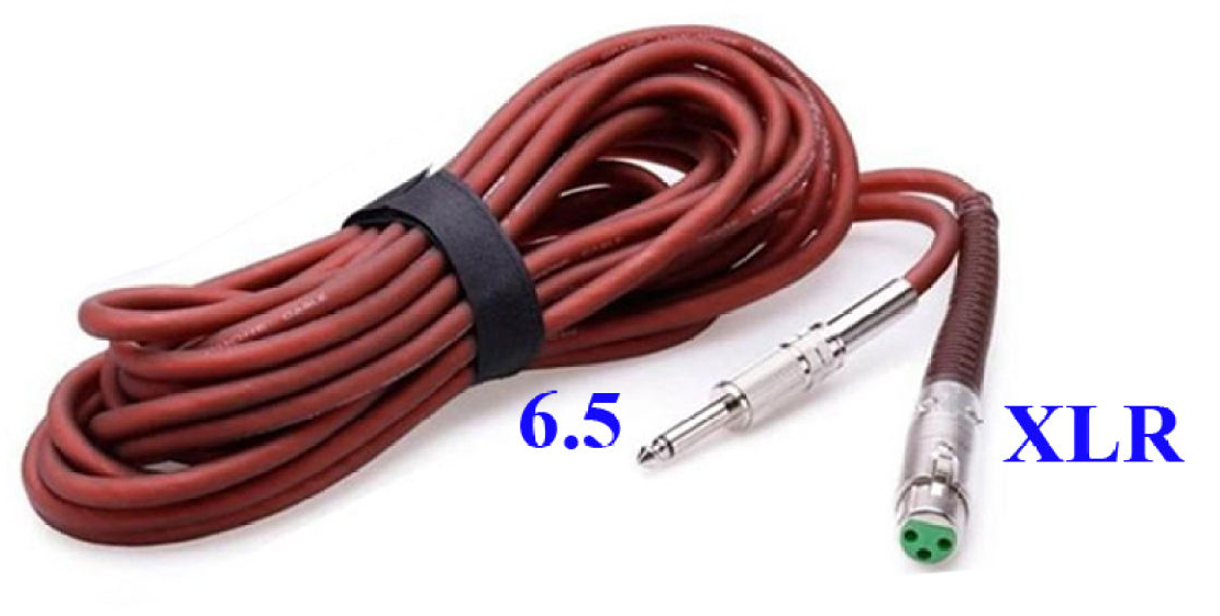 Dây micro dài 8m cho micro có dây, micro karaoke - Dây XLR - 6.5mm độ dài 8m loại cao cấp - Hàng nhập khẩu