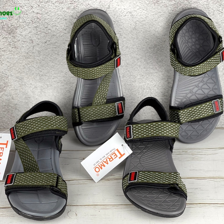 Giày sandal, dép sandal nam Teramo đế cao su nguyên chất, siêu nhẹ, quai dù chắc chắn, đế có rãnh chống trượt an toàn, TRM HỌA TIẾT 3 quai