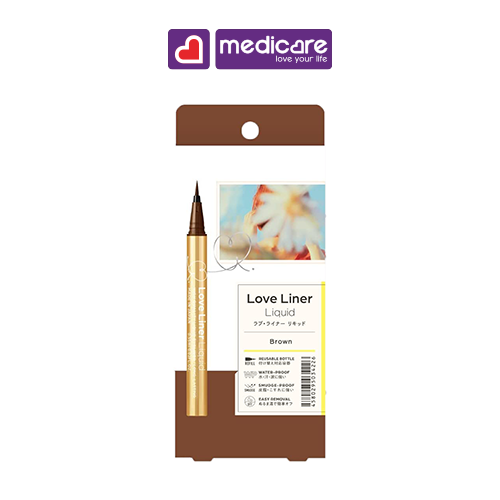 LOVELINER Bút kẻ mắt chống nước Liquid 0.55ml