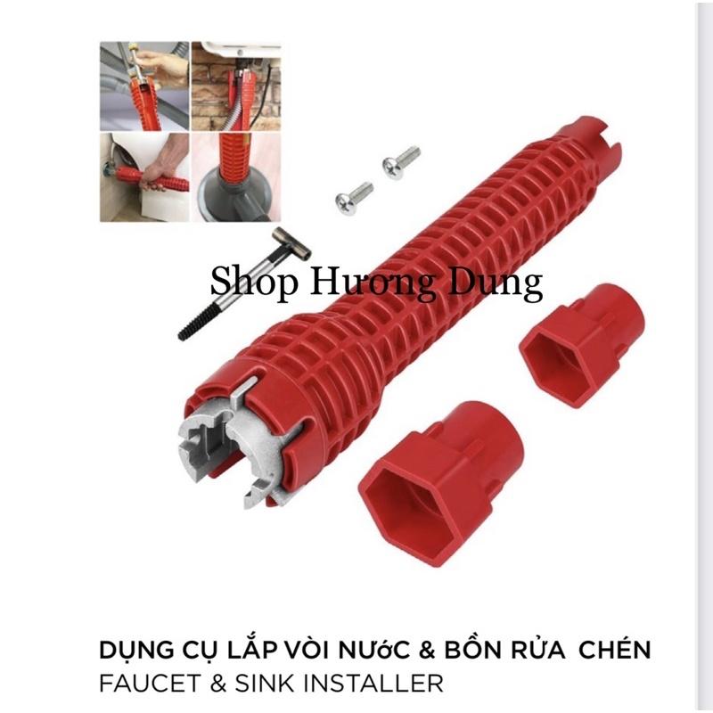 Cờ lê vặn vòi nước đa chức năng tiện dụng 8 trong 1- Dụng cụ lắp vòi nước và bồn rửa chén cờ lê hở, cờ lê vặn dây cấp