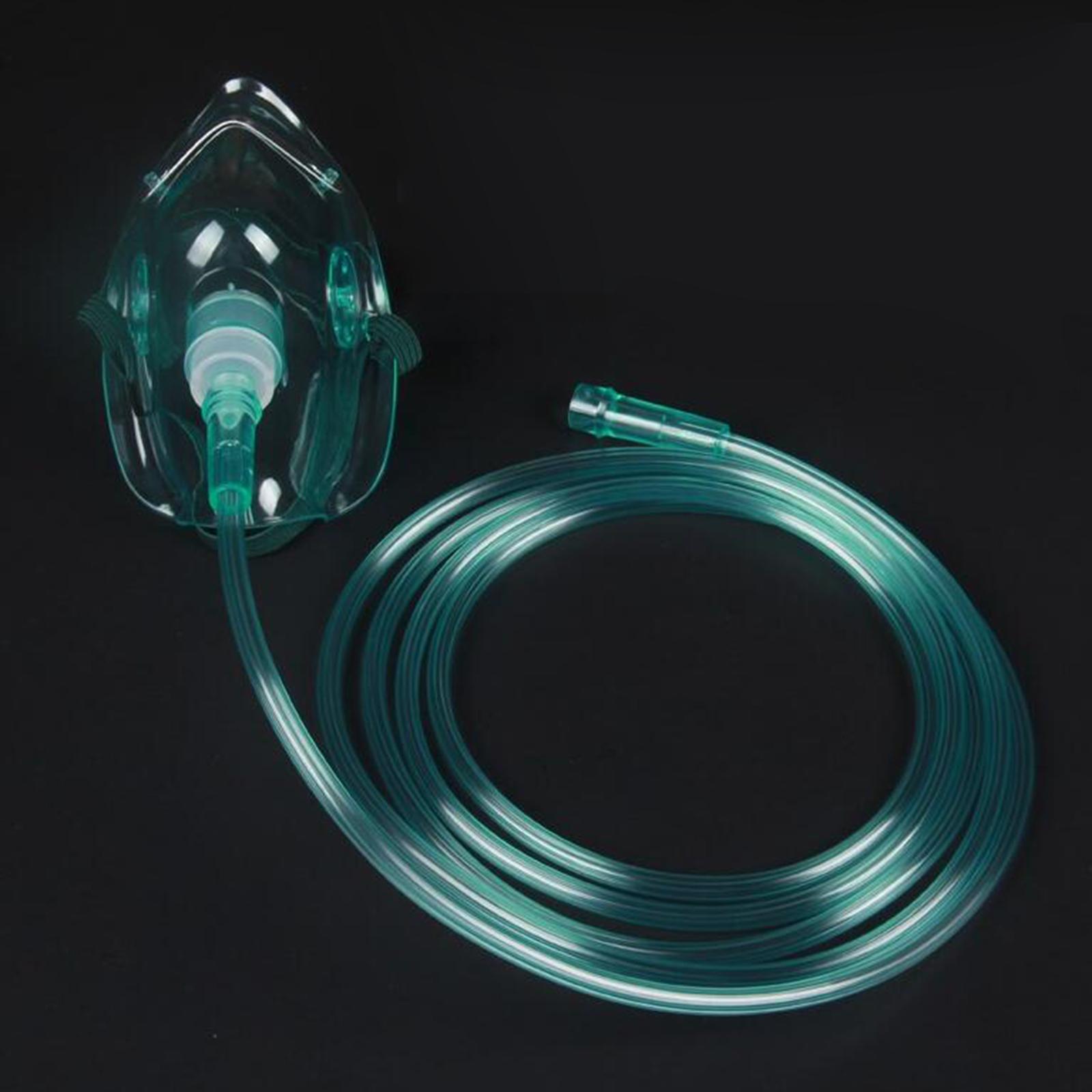 Elongated Oxygen Mask w/ 5.25' Tubing and Adjustable Elastic Strap