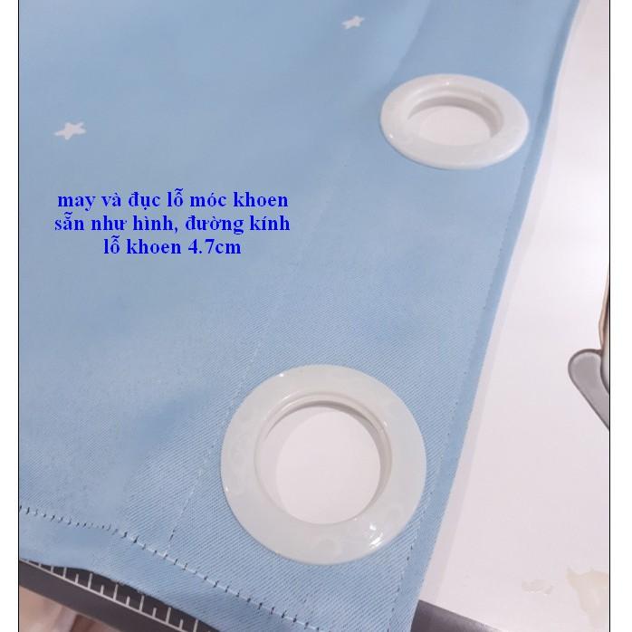 Rèm vải treo cửa cao 2m hoa tu líp