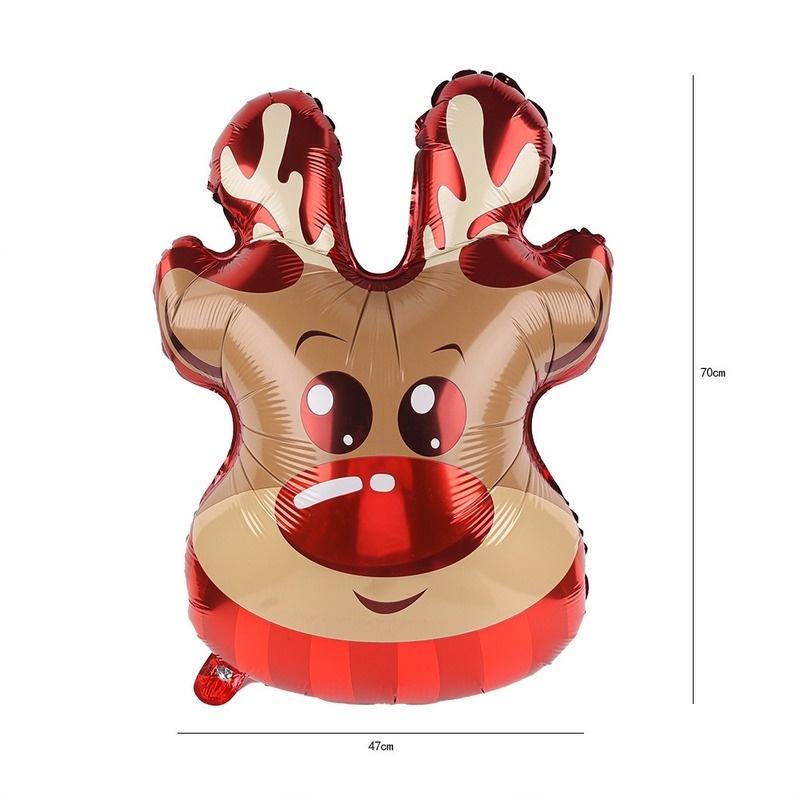 Bong bóng lá nhôm hình ông già noel/người tuyết/tuần lộc trang trí giáng sinh