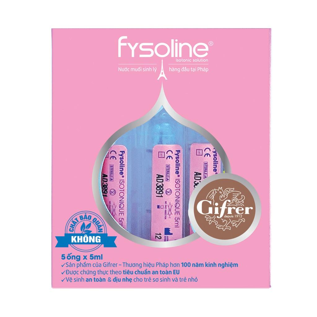 Fysoline - Nước muối sinh lý Pháp - Vệ sinh mắt, mũi, miệng cho bé