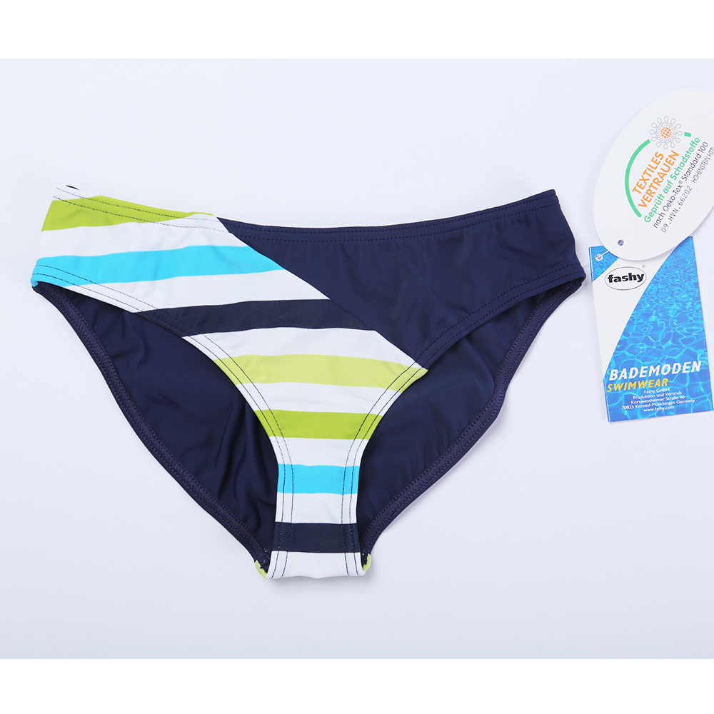 Bikini Bé Gái Fashy Germany - Xanh Đậm Sọc Chéo