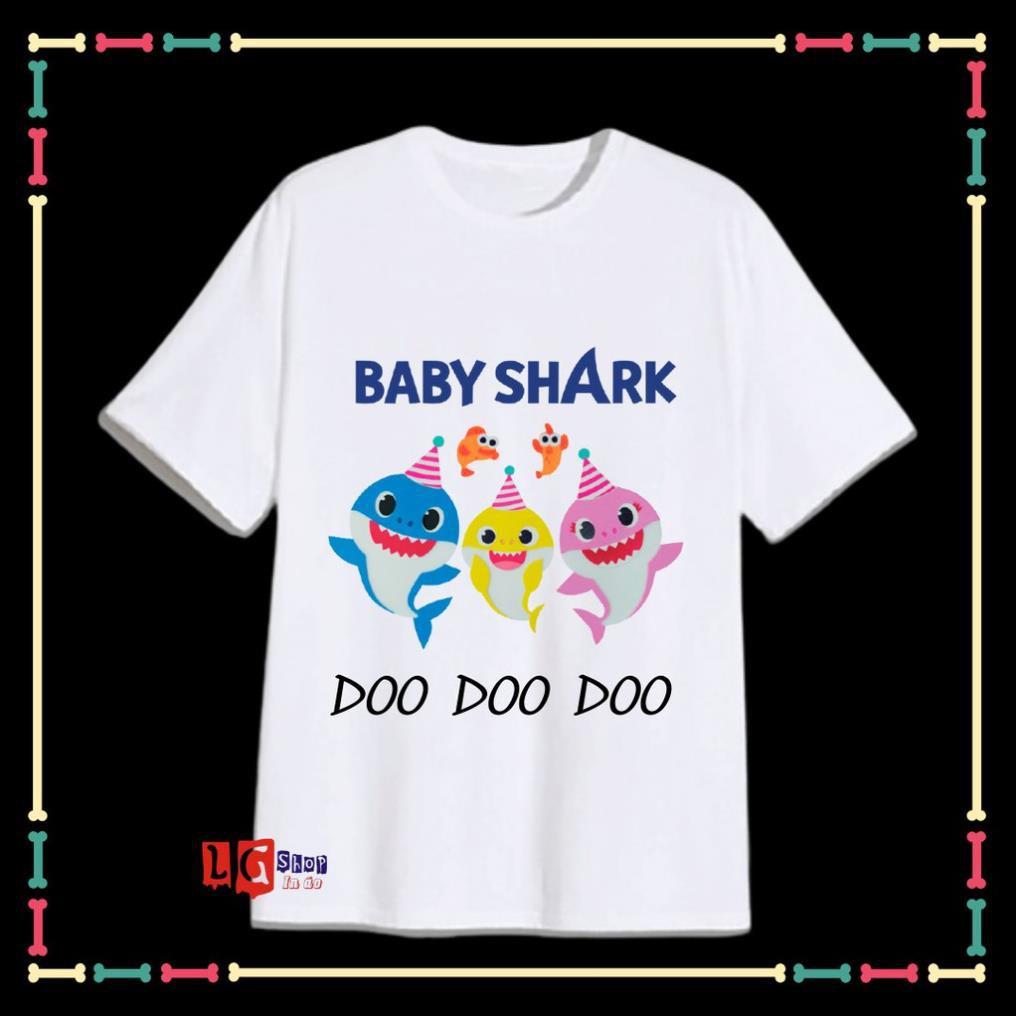 (SALE SỐC) ÁO THUN BÉ GÁI IN HÌNH BABY SHARK - xưởng may giá rẻ