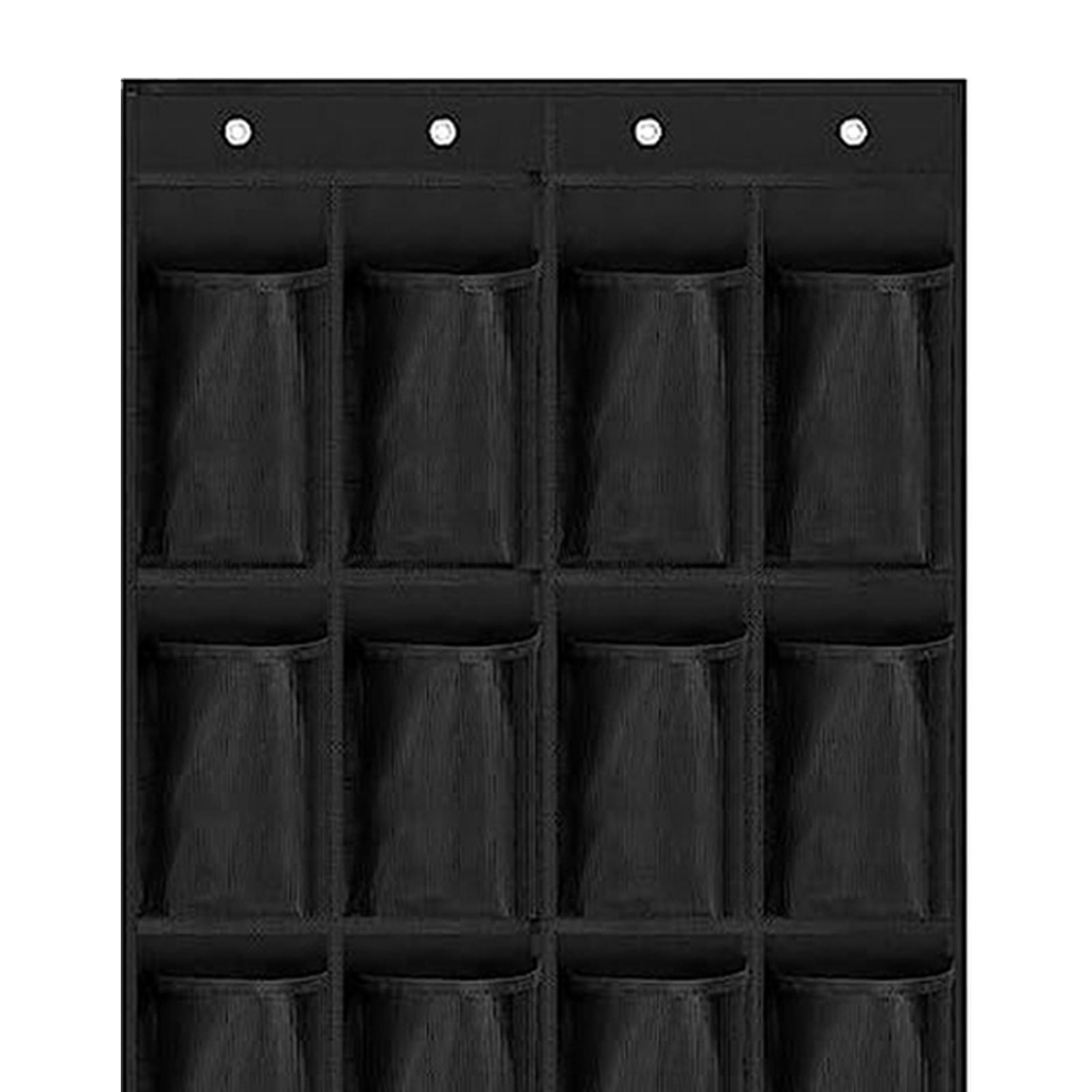 Large Pockets over The Door Shoe Organizer Multi Function Space Saver Shoe Hanger Shoe Rack Shoe Storage for Hats Bedroom Living Room Keys