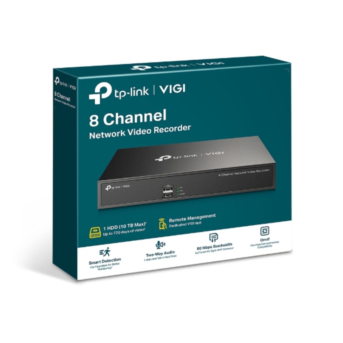 Đầu Ghi Camera 8 Kênh PoE TP-Link VIGI NVR1008H-8MP 1 SATA , Âm Thanh 2 Chiều-HÀNG CHÍNH HÃNG