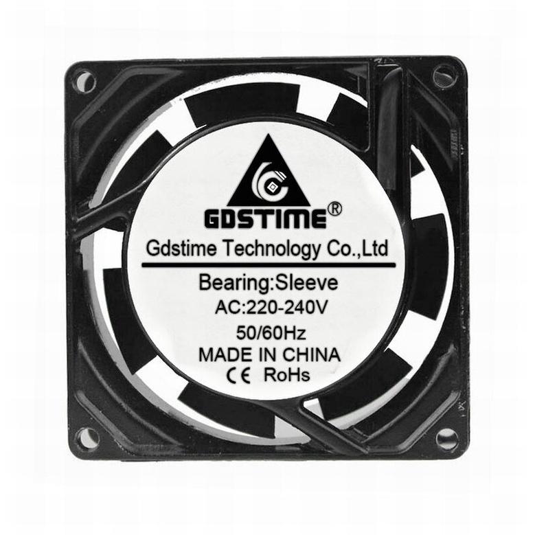 1 Piece Gdstime 1 Wires 8cm Metal Cooling Fan 11V 140V 80mm x 11mm 3-inch AC Fan 80mm*80mm*11mm Machine Case Cooler 8011 Sleeve