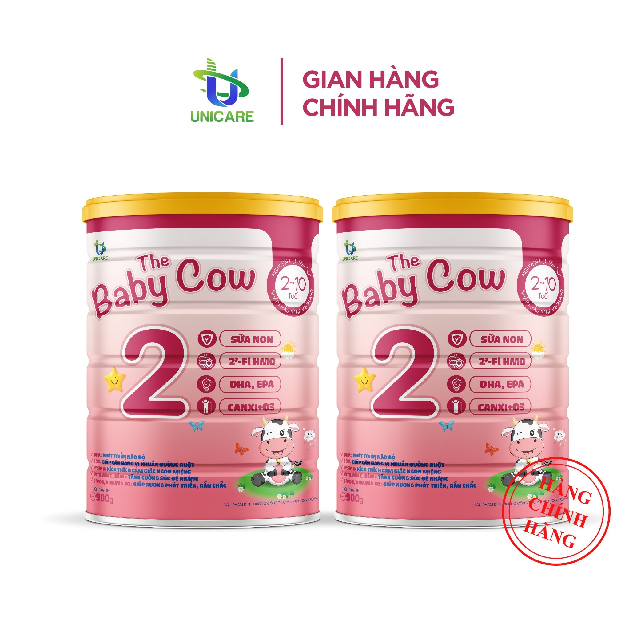 Combo 2 lon Sữa Non The Baby Cow 2 (900gr)