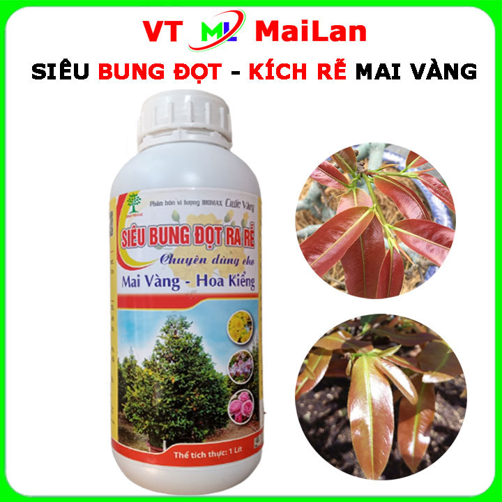 Siêu bung đọt Biomax ra rễ mai vàng (chai 1 lít)