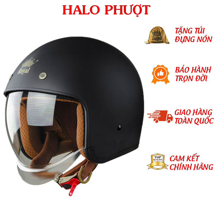 Mũ Bảo Hiểm 3/4 Đầu Royal M139