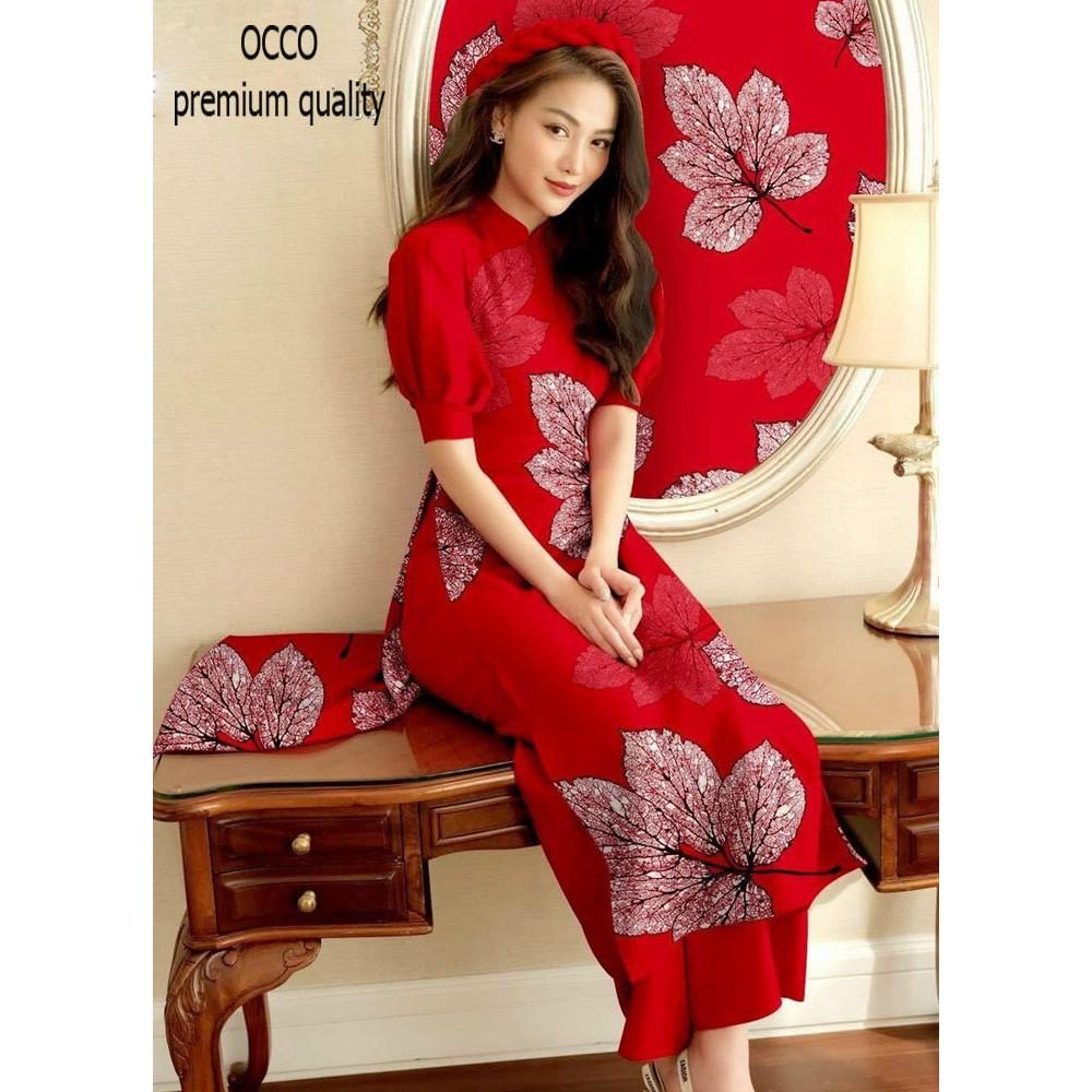 Áo dài cách tân họa tiết siêu đẹp AD250 [HÀNG XUẤT NHẬT-HÀN QUỐC