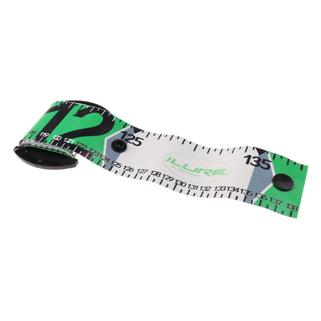138cm Fishing Ruler Scale Measurement Accurate Soft Measure Tape Green