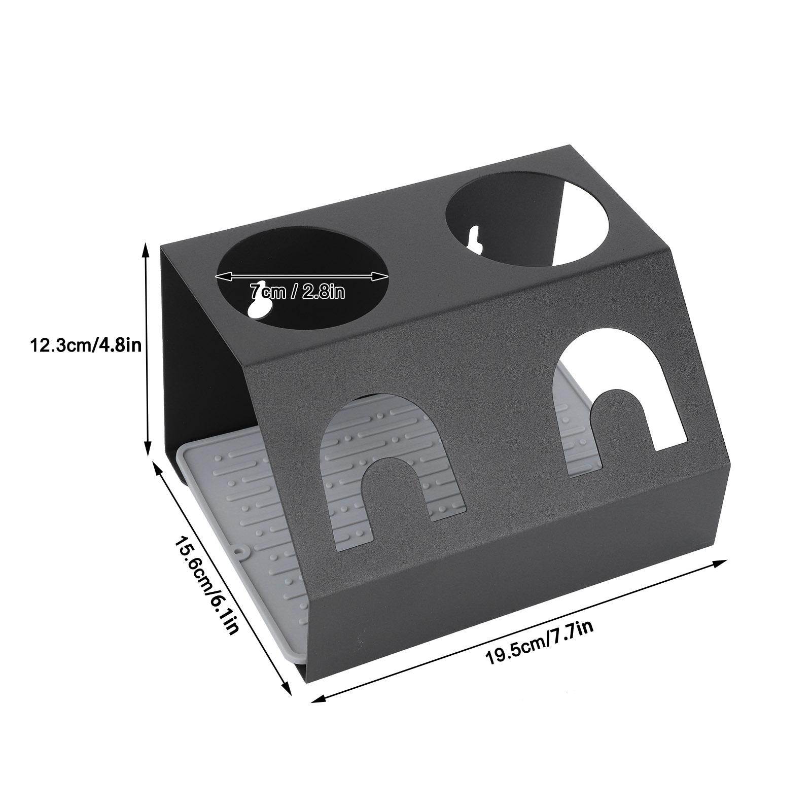 Nhà Bếp Phòng Ăn Dual Lỗ Thoát Nước Giá Soda Bình Món Ăn Điện Giá Đỡ Với Miếng Lót Cho Sodastream Phụ Kiện