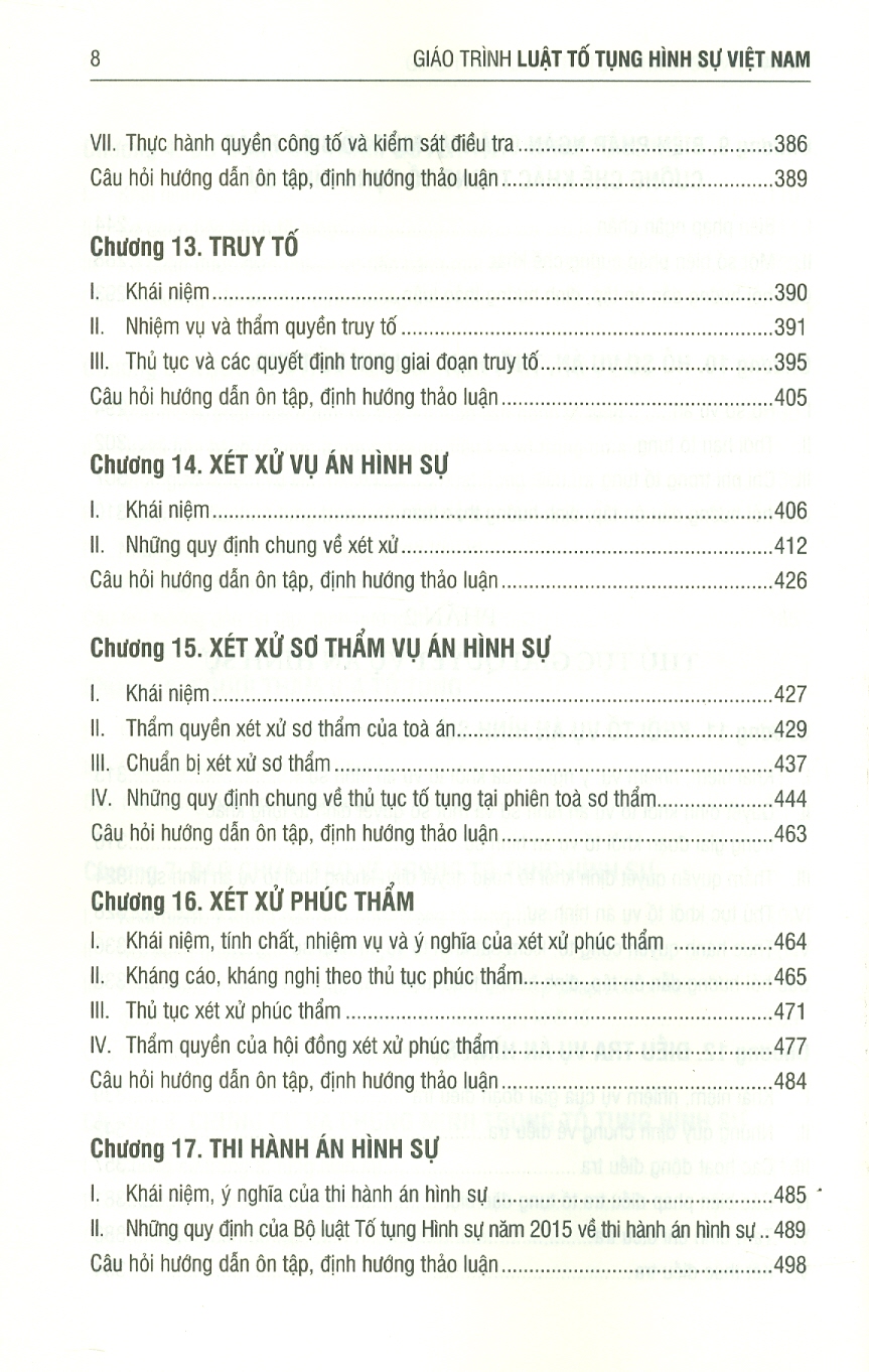 Giáo Trình Luật Tố Tụng Hình Sự Việt Nam - PGS. TS. Nguyễn Ngọc Chí, TS. Lê Lan Chi - Tái bản -
