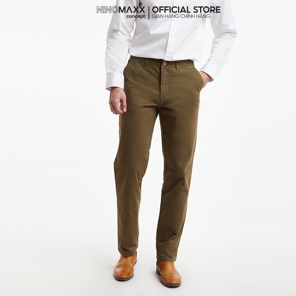 N&amp;M Quần Kaki nam dài chất Cotton form regular fit 2009025