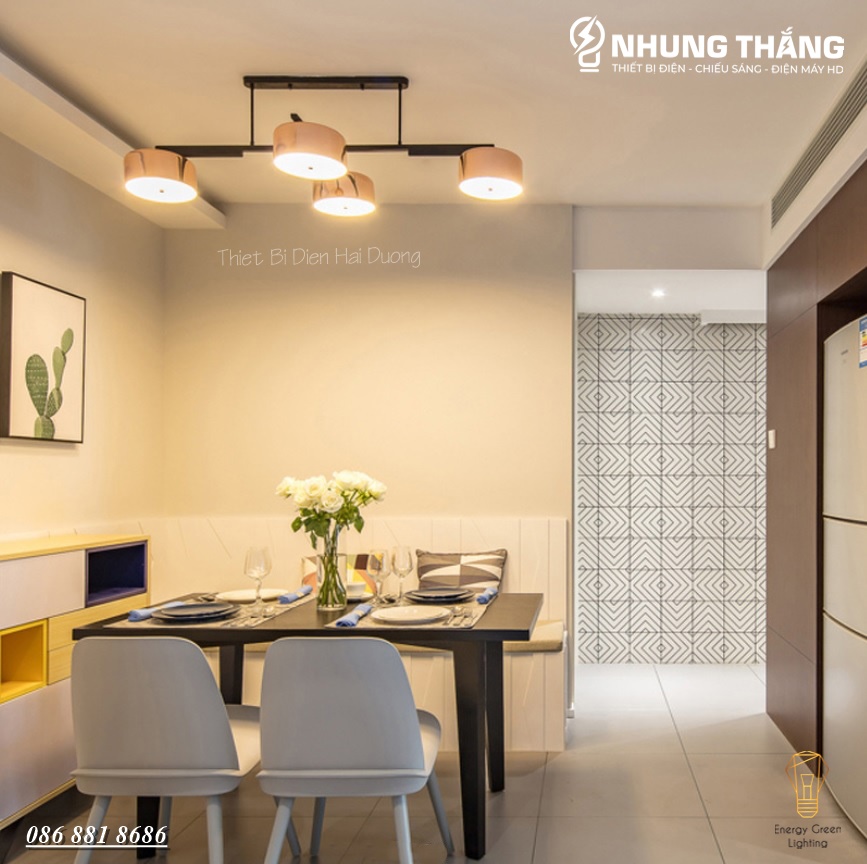 Đèn Thả 4 Chao Đui Đồng DGT-1501 - Xoay 90 Độ - Decor Trang Trí Nội Thất Sang Trọng - Phong Cách Hiện Đại - Có Video