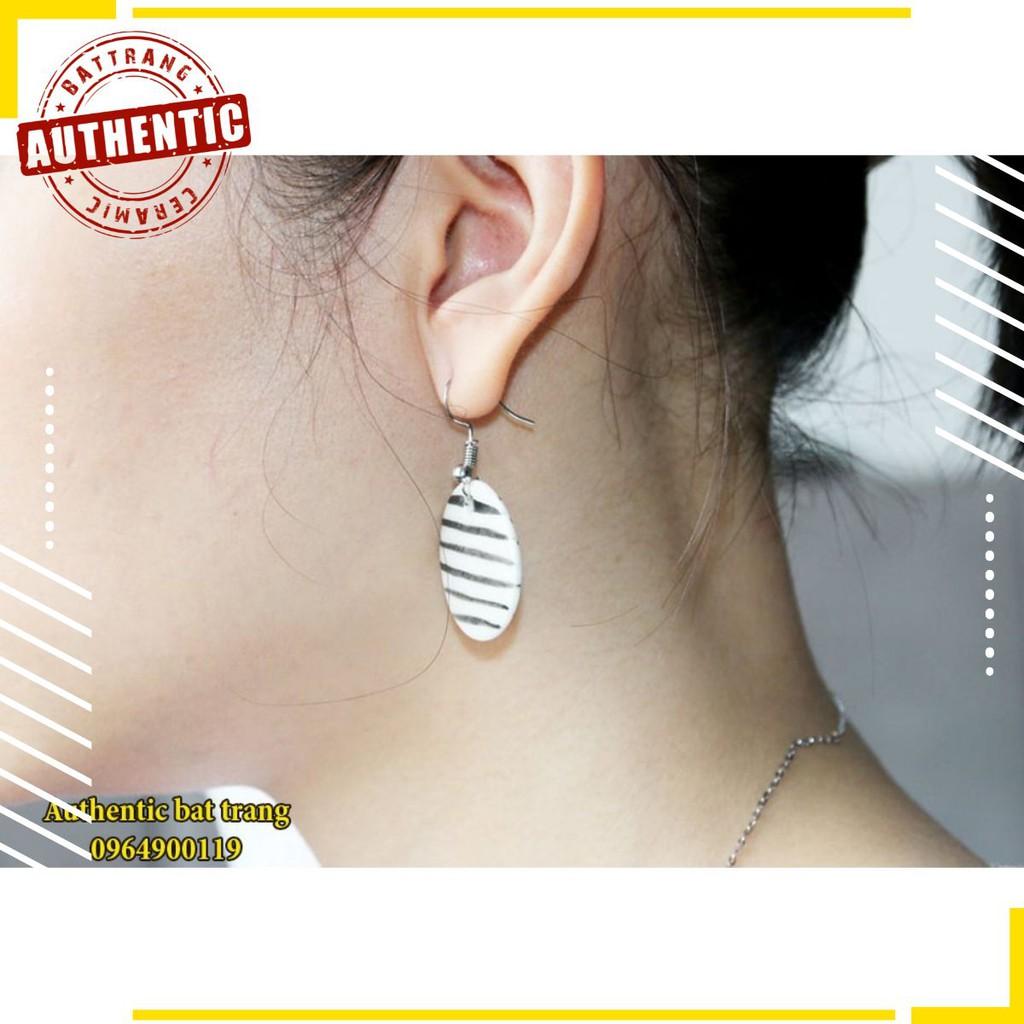 CERAMICS EARRING - KHUYÊN TAI TRÒN GỐM SỨ - SẢN PHẨM THỦ CÔNG ĐẸP VÀ SANG TRỌNG