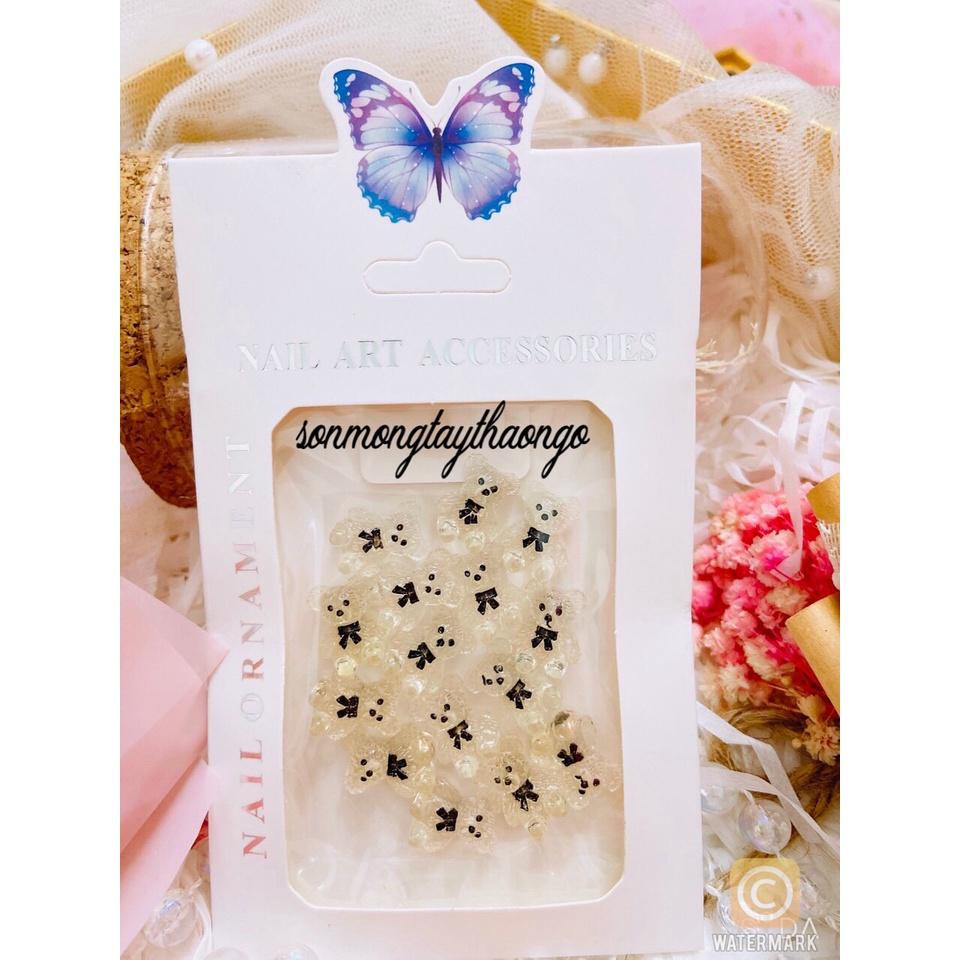 Charm nail, charm hoa, phụ kiện hoa nơ đính móng dành cho nail siêu cute