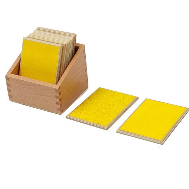 Tấm xúc giác Montessori (bộ 10) - Touch Boards With Box (sets of 10)