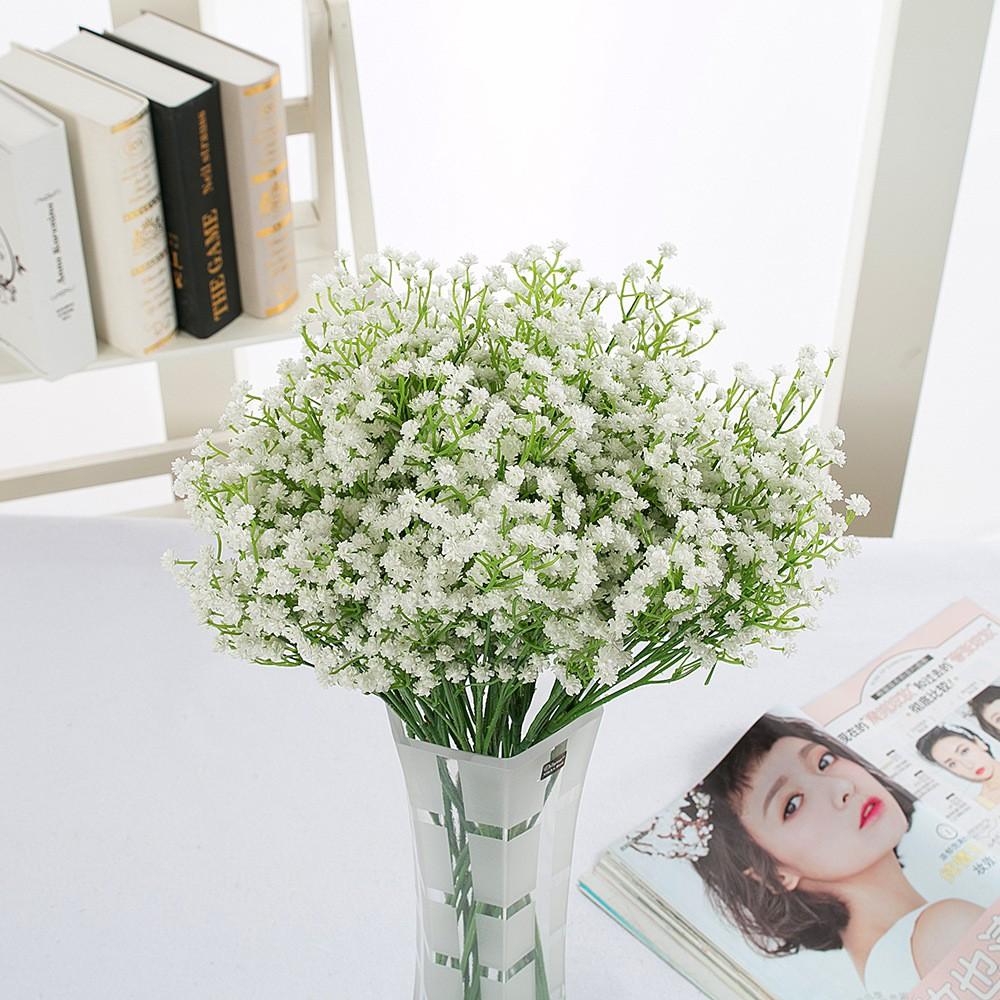 Hoa Baby giả hoa Gypsophila nhựa PU giả cao cấp trang trí nhà giống thật 99