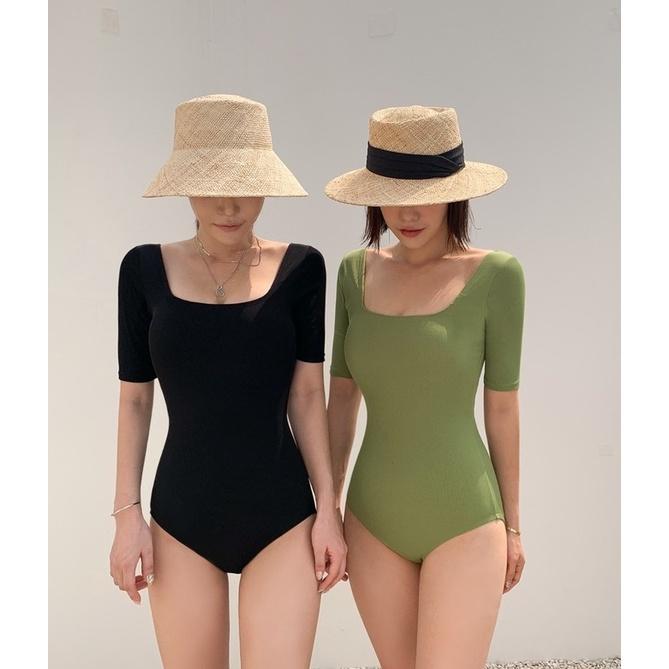 Bộ đồ bơi nữ liền thân bikini đi biển chất thun gân đủ size hàng QC
