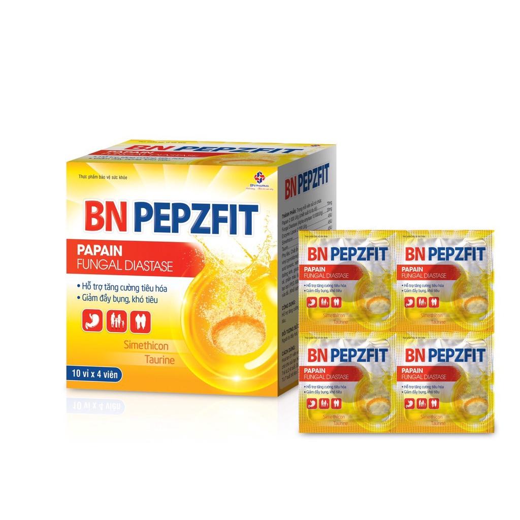 Viên uống tiêu hóa đầy hơi PEPZPIT Hộp 40 viên sủi - BN