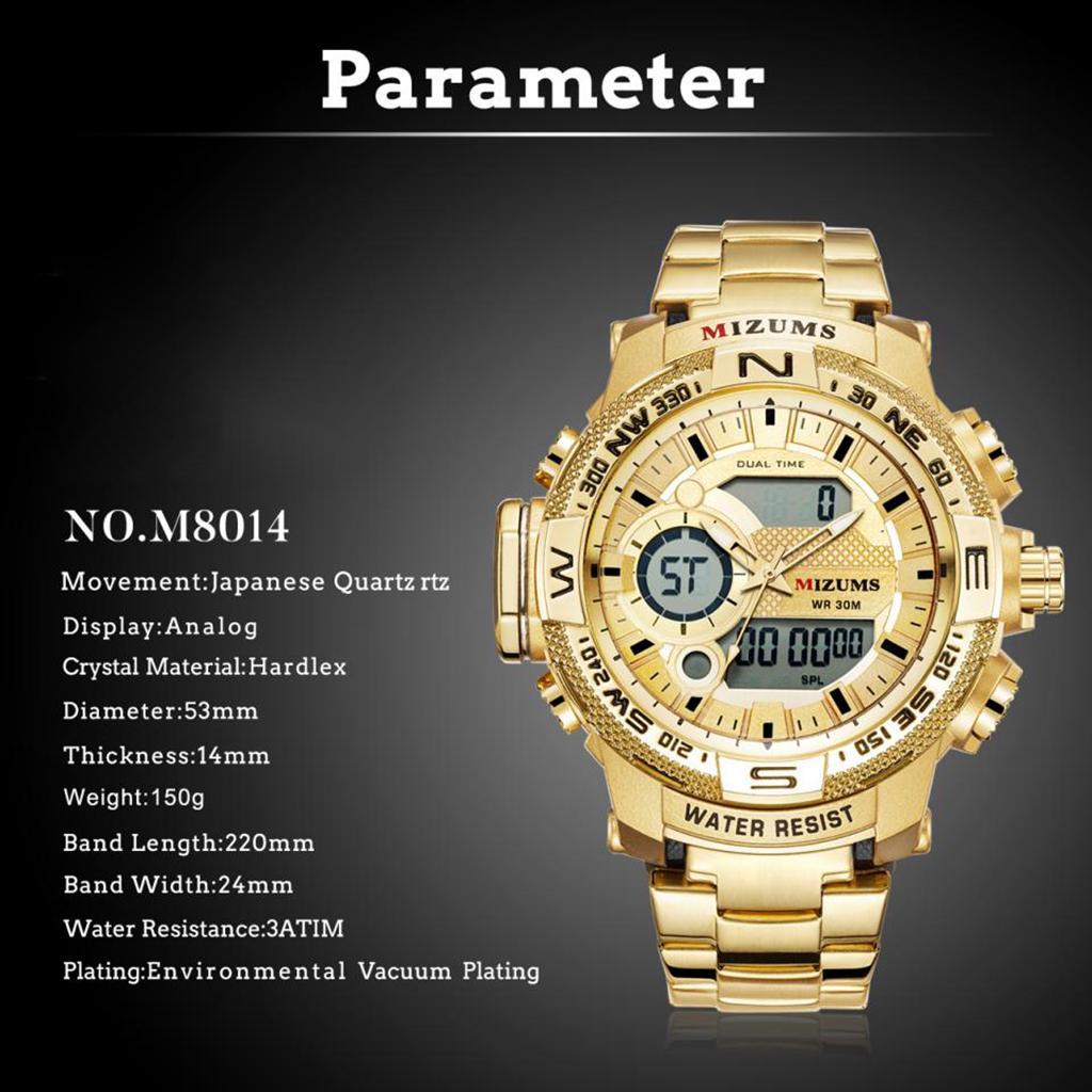 Men Sports Analog  Watch Waterproof Digital Wristwatch