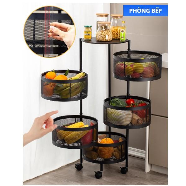 KỆ XOAY ĐỂ ĐỒ TIỆN DỤNG - KỆ ĐỂ ĐỒ PHONG CÁCH CHÂU ÂU