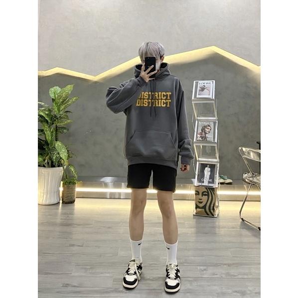 Hoodie unisex hoodie nam vải dày district