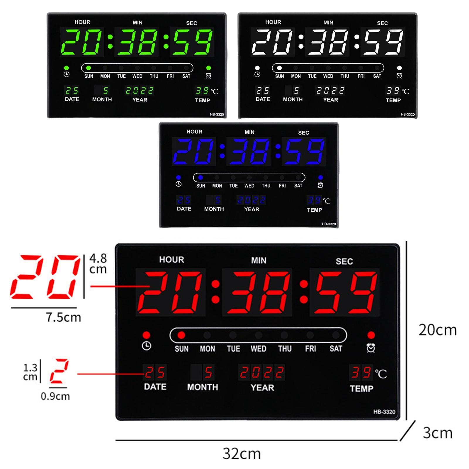 Clock, Calendar Electronic Clocks for Elderly Adults Living Room