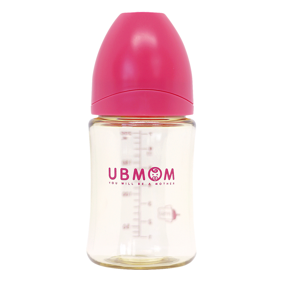 Bình sữa UBMOM PPSU cổ rộng (200ml)