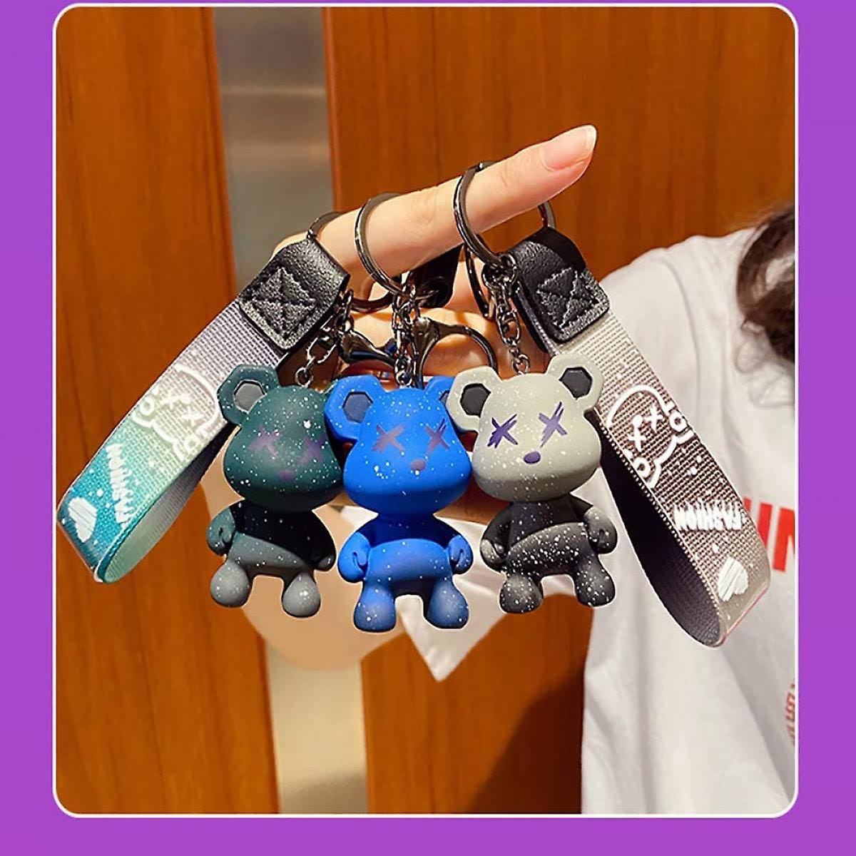 Móc Khóa Hình Chú Gấu Bearbrick Galaxy Đáng Yêu Thời Trang