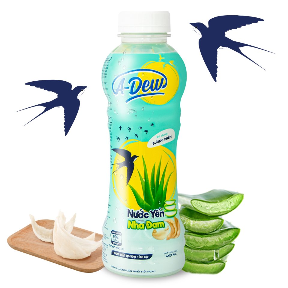 Nước Yến Nha Đam A Dew Chai 450ml - Thùng 24 Chai