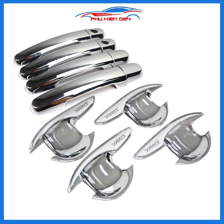 Ốp tay hõm mạ crom Yaris 2014-2015-2016-2017 sáng bóng chống trầy bảo vệ cửa xe ô tô